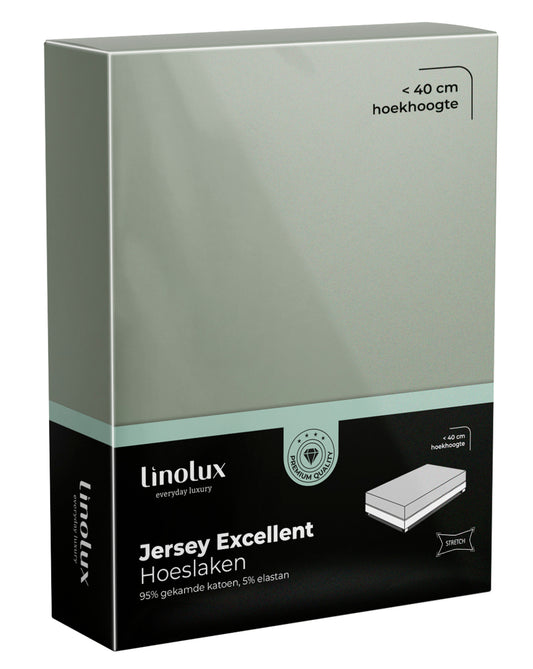 Hoeslaken Linolux Jerey Excellent Light Green