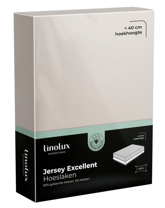 Hoeslaken Linolux Jersey Excellent Sand