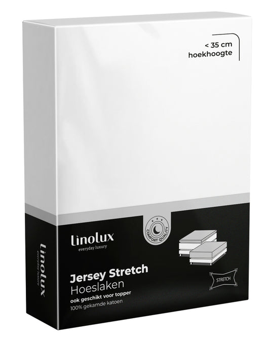 Hoeslaken Linolux Jersey White