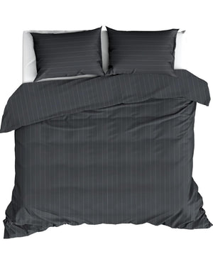 Dekbedovertrek Livello Pinstripe Antraciet
