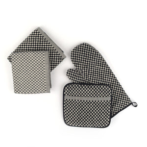 Theedoek Bunzlau Castle Small Check Black