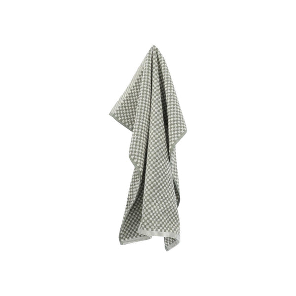 Keukendoek Bunzlau castle Small Check Dark Green met ophanglus