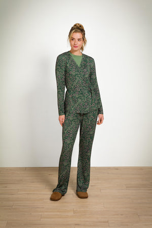 Broek Pip Studio Blake Daisy Dreams Green