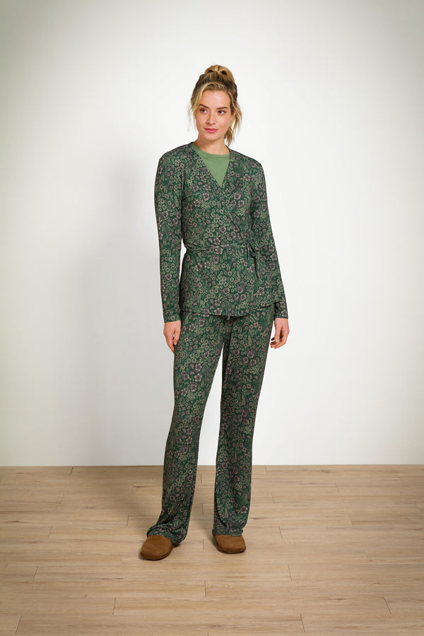 Broek Pip Studio Blake Daisy Dreams Green