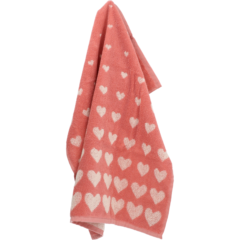 Keukendoek Bunzlau Castle Hearts Pink