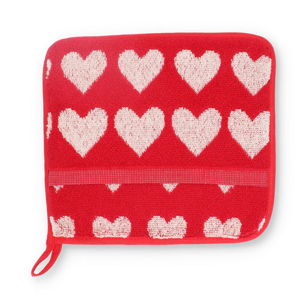 Pannenlap Bunzlau Castle Hearts Red