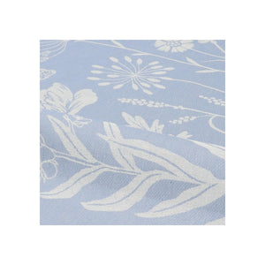 Theedoek Bunzlau Castle  Wild flowers Grey Blue  detail