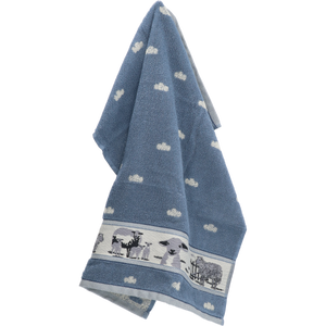 Keukendoek Bunzlau Castle Sheep Grey Blue 