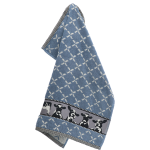 Keukendoek Bunzlau Castle Cows Grey Blue