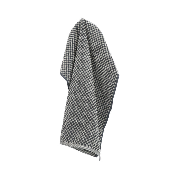 Bunzlau Castle Keukendoek Small Check Anthracite GOTS