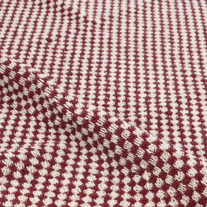 Bunzlau Castle Keukendoek Small Check Burgundy GOTS