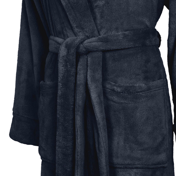 Linolux Badjas Alva Navy - Fleece
