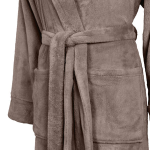 Linolux Badjas Alva Taupe - Fleece