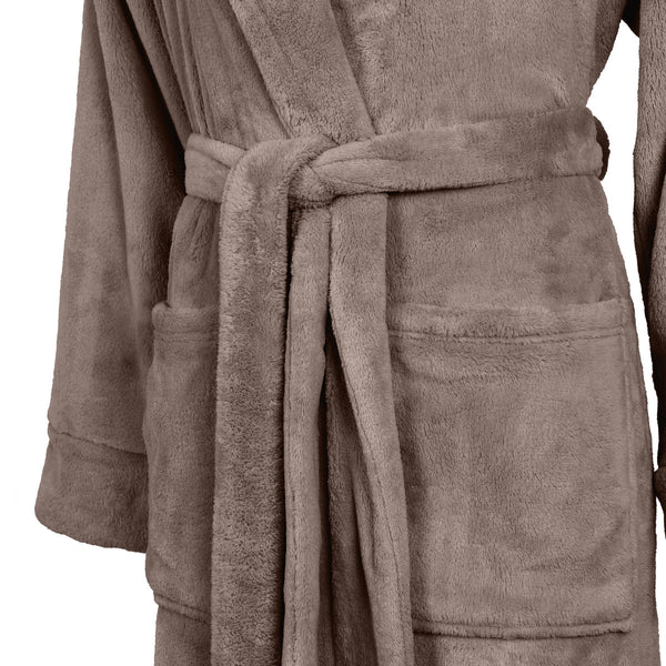 Linolux Badjas Alva Taupe - Fleece