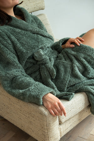 Linolux Badjas Noah Green - Fleece