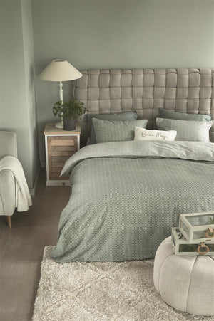 Dekbedovertrek Riviera Maison Bambu Grey Green