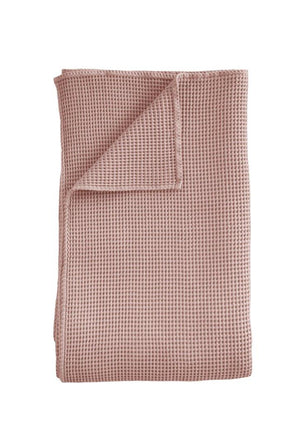 Linolux Pique wafel deken soft pink- katoen