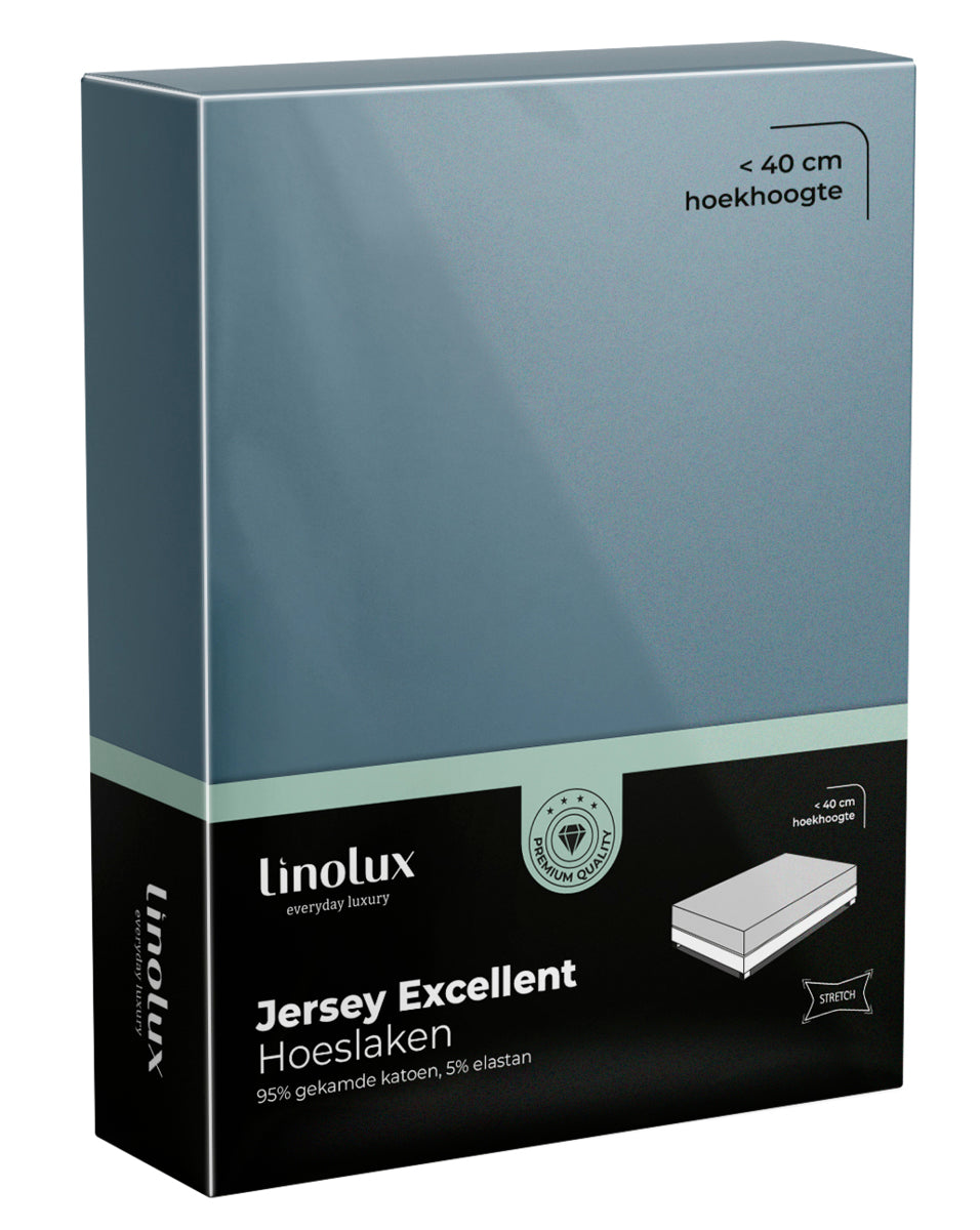 Hoeslaken Linolux Jersey Excellent Denim