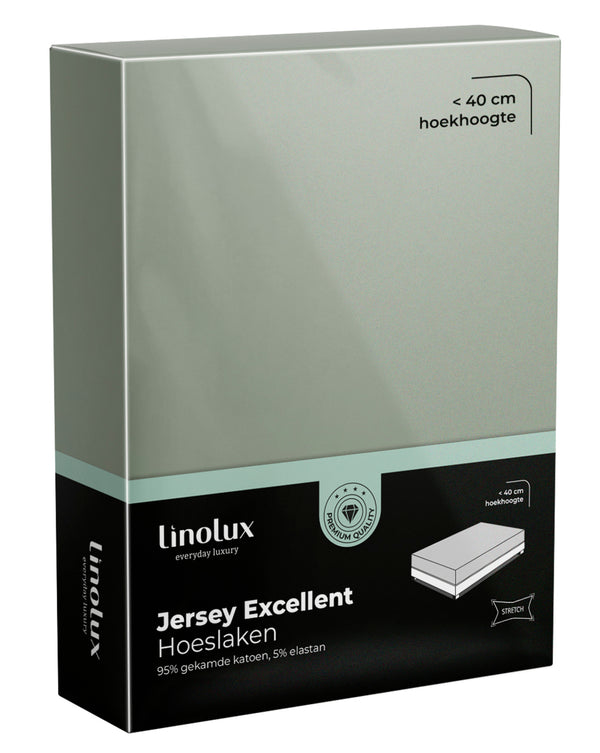 Hoeslaken Linolux Jerey Excellent Light Green
