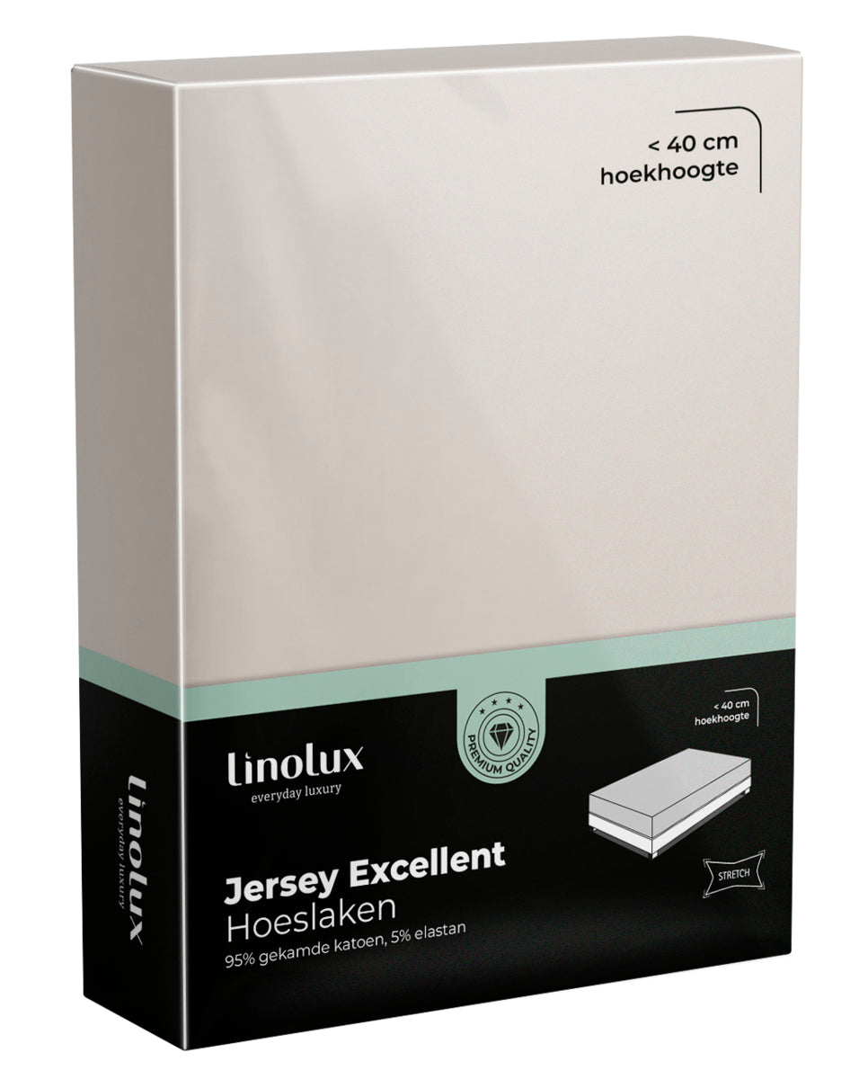 Hoeslaken Linolux Jersey Excellent Sand