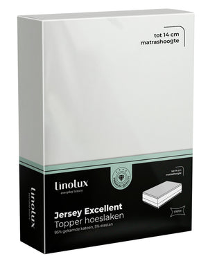 Topper Hoeslaken Linolux Jersey Excellent Off White