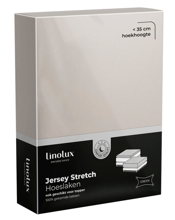 Hoeslaken Linolux Jersey Stone