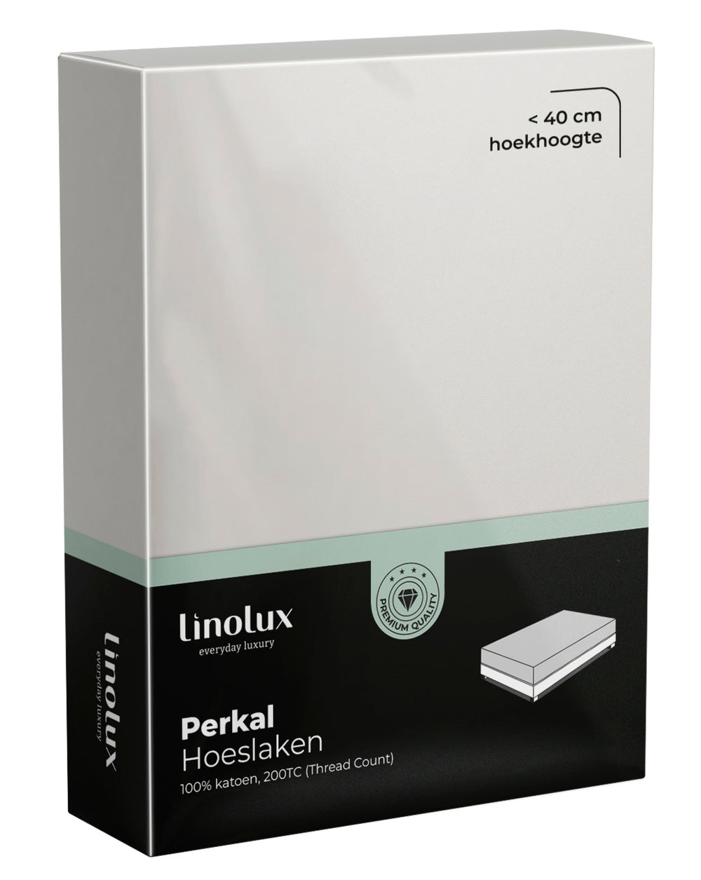 Hoeslaken Linolux Perkal Off White