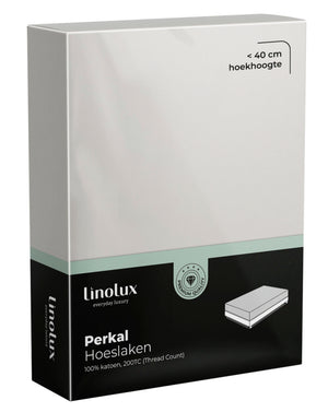 Hoeslaken Linolux Perkal Off White