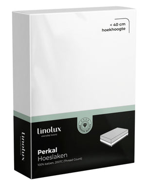 Hoeslaken Linolux Perkal White
