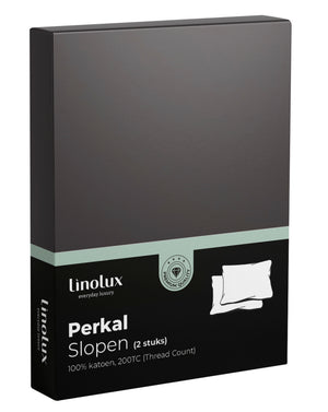 Kussensloop Linolux Perkal Antracite
