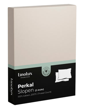 Kussensloop Linolux Perkal Natural
