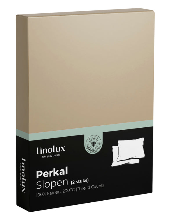 Kussensloop Linolux Perkal Sand