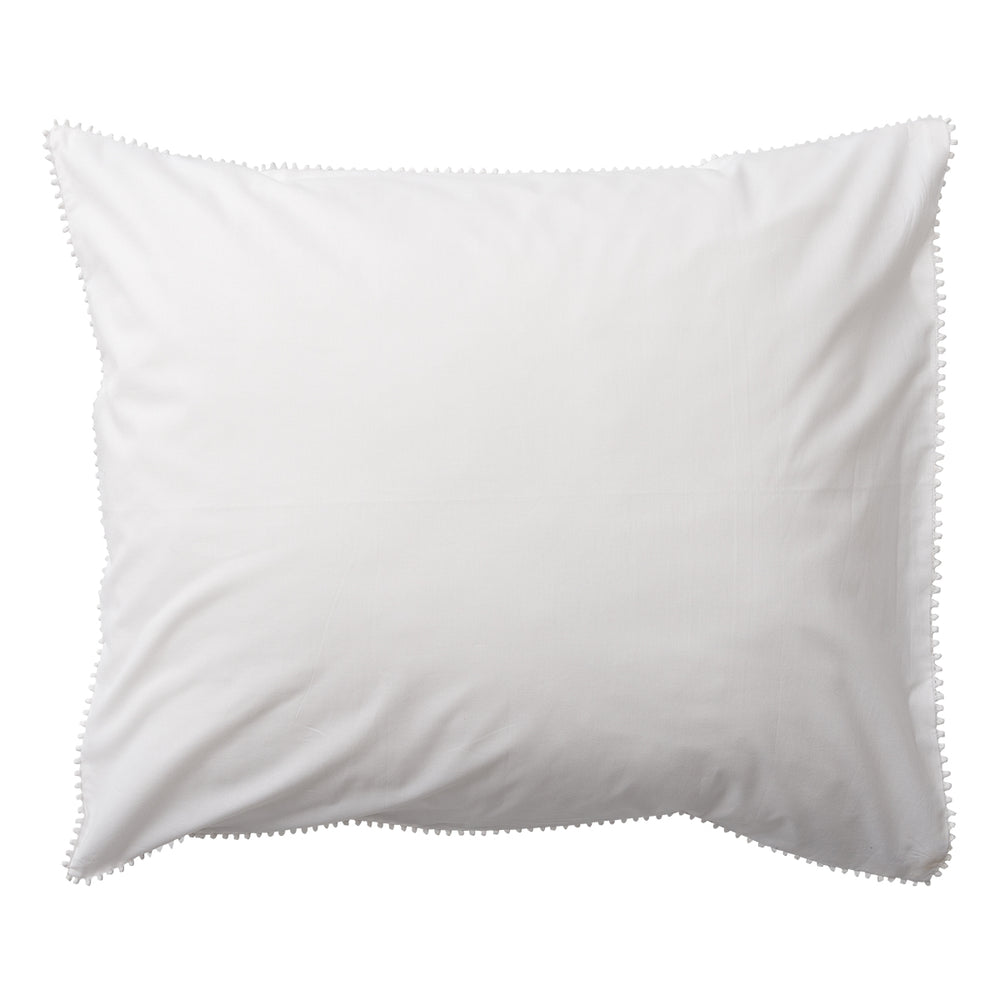 Kussensloop Linolux Pompom White