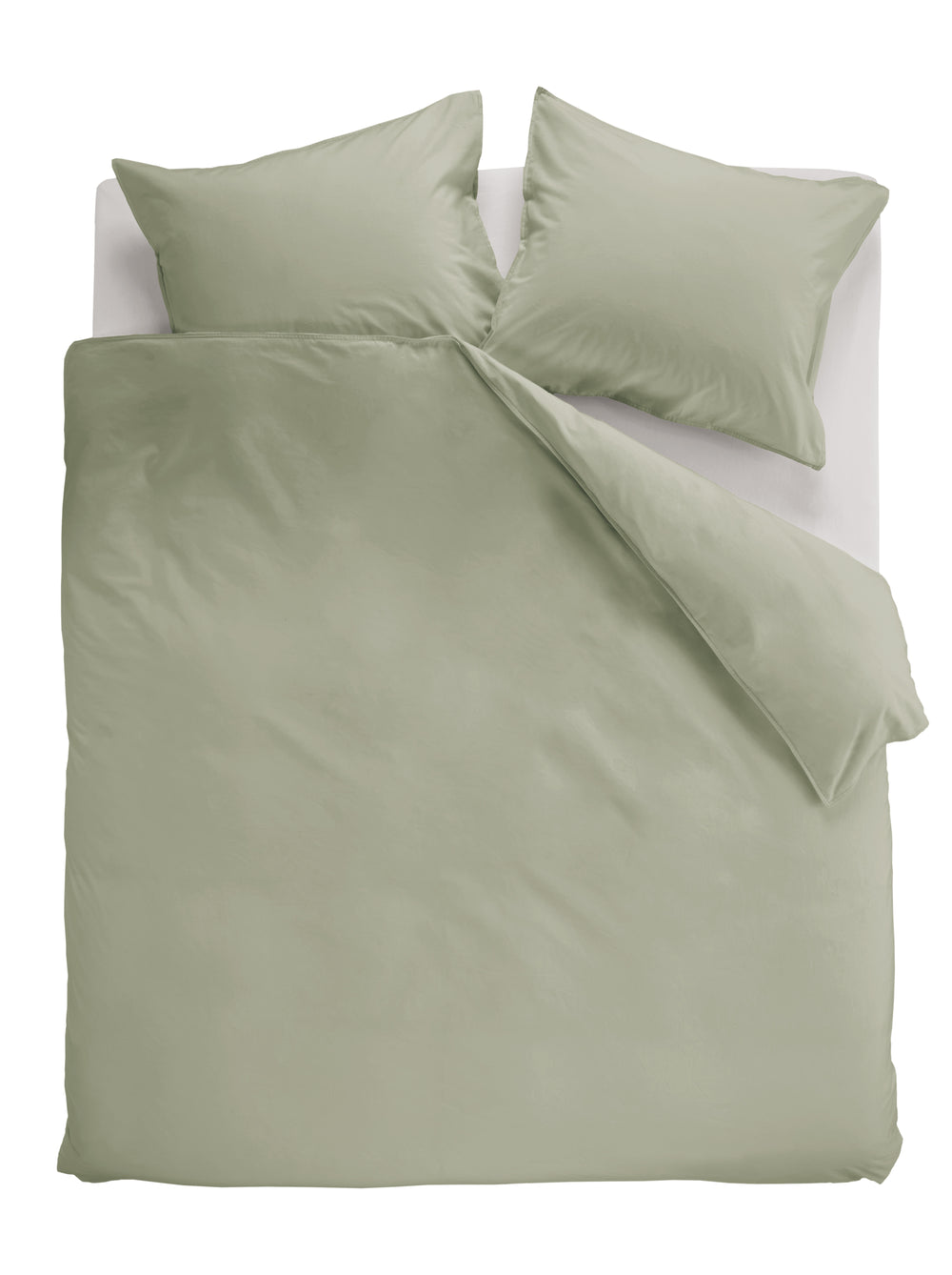 Dekbedovertrek Linolux Washed Cotton Green