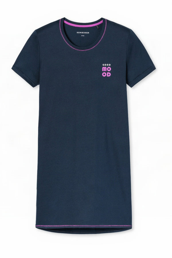 Schiesser Nachthemd 181252 Deep blue