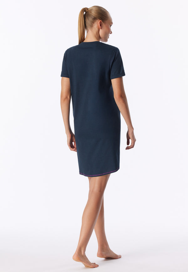 Schiesser Nachthemd 181252 Deep blue