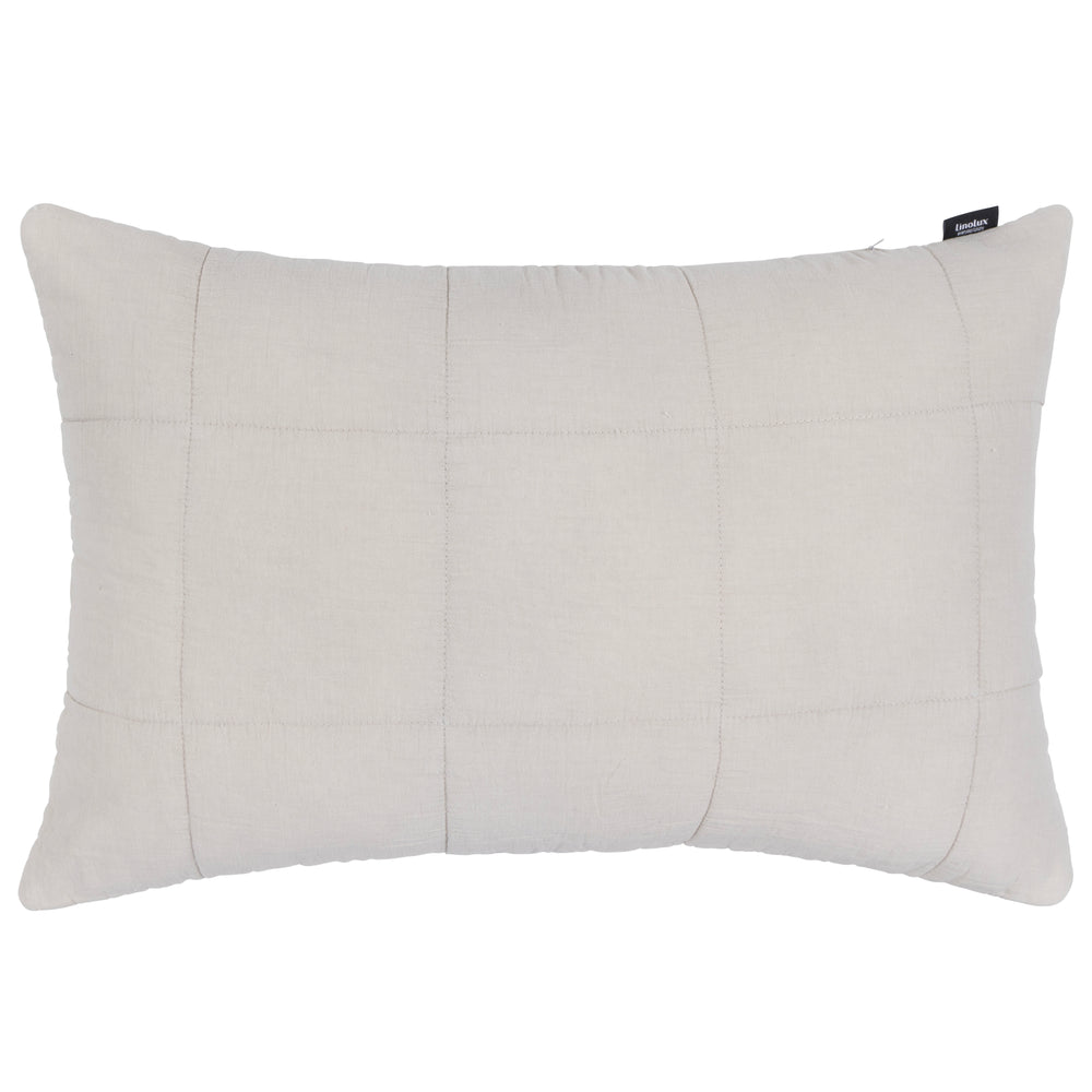 Linolux Kussenhoes Blocks Stonewashed Stone 40x60