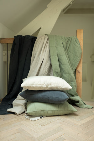 Linolux Sprei Blocks Stonewashed Cloudy