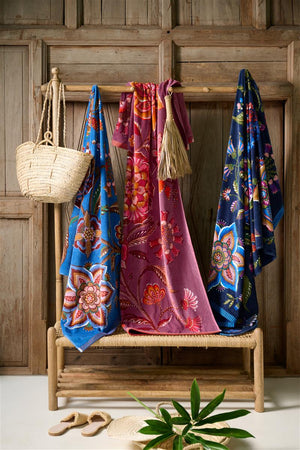 Strandlaken Pip Studio Viva La Vida Blue- luxe katoen velours
