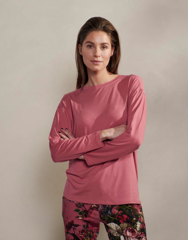 Top Lange Mouw Essenza Denna  Magnolia Pink model