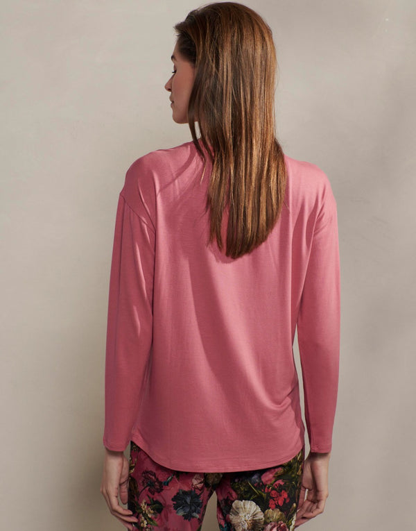 Top Lange Mouw Essenza Denna  Magnolia Pink model 2