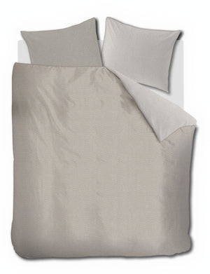 Riviera Maison Dekbedovertrek Emery Taupe- fris katoen