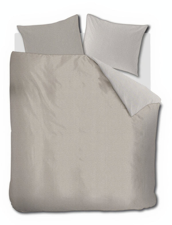 Riviera Maison Dekbedovertrek Emery Taupe- fris katoen