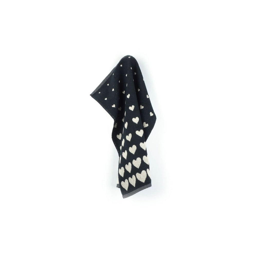 Keukendoek Bunzlau Castle Hearts Black