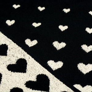 Keukendoek Bunzlau Castle Hearts Black detail