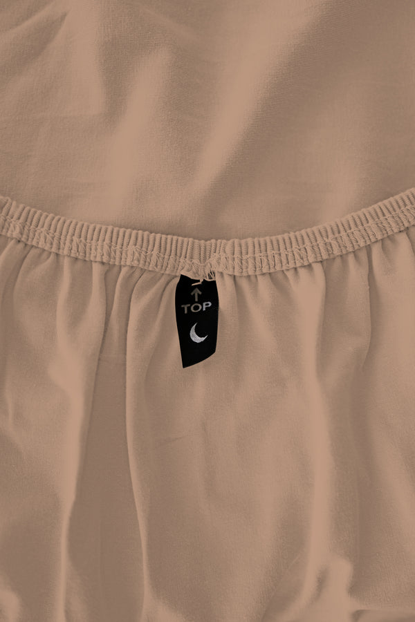 Topper Hoeslaken Linolux Jersey Excellent Almond