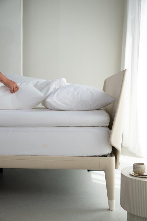 Topper Hoeslaken Linolux Perkal White