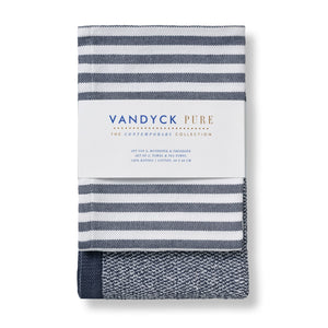 Keukendoek en Theedoek Set Vandyck Pure Blue Ink verpakt