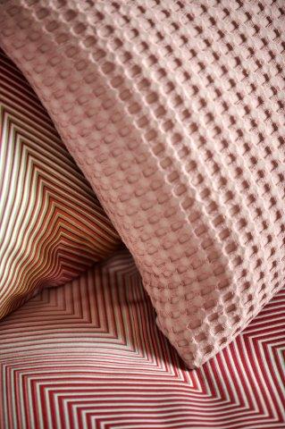 Sloop Vandyck Wafel Pique Sepia Pink detail