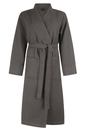 Wafel badjas lang Livello Nature Grey